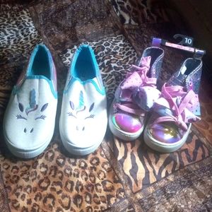 Unicorn big girl Lil girl set